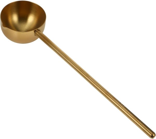 Stainless Steel Oil Ladle Ergonomic Long Handle Soup Spoon for Kitchen and Wear-resistant Scoop for Serving Soups and Sauces Capacity