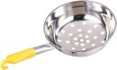 Large Hole Colander Filter Kitchen Utensils Ladle Metal Large Strainer Colander Strainer Colander with Handle Slotted Spoons for Cooking Stainless Steel Colander Cooking Oil Spider