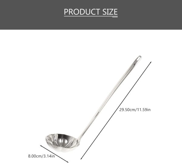 Household Cooking Spoon Stainless Steel Multi-function Oil Filter Ladle for Soup Elegant Kitchen Accessory for Restaurants and Home Use Easy to Design - Image 2