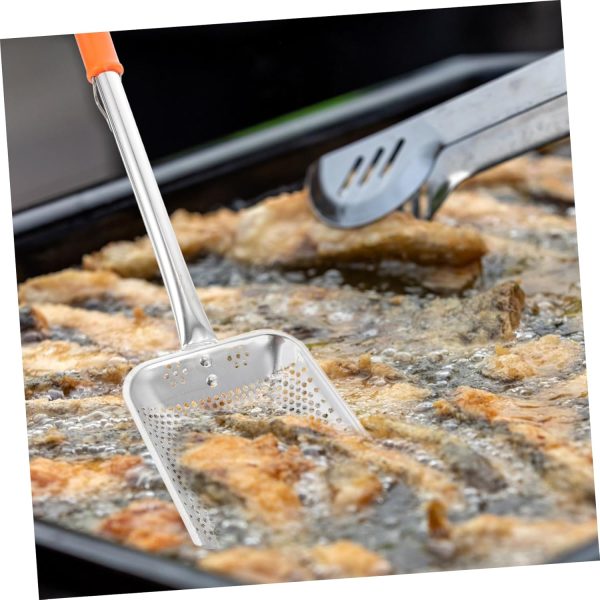 1Pc Kitchen Mesh Strainer Shovel Oil Scoop Grease Separator Spoon Filtering Oil Scoop for French Fries - Image 2